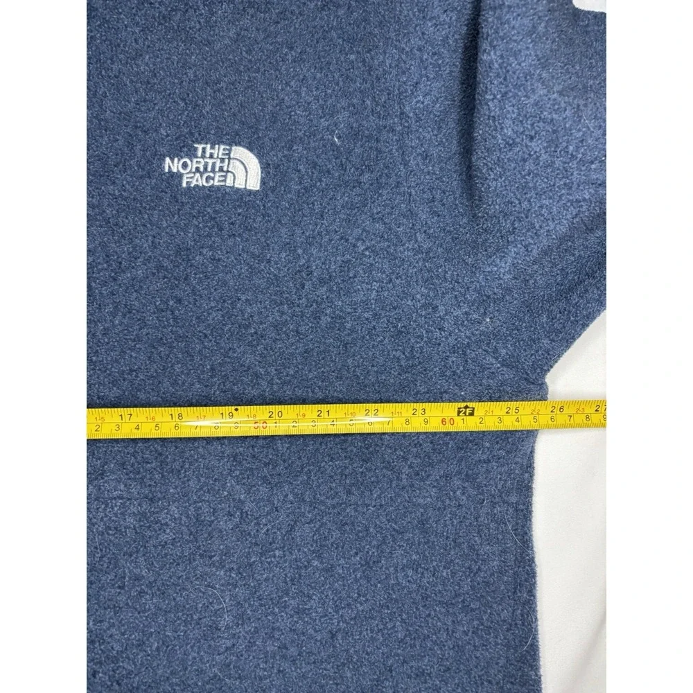 The North Face 1/4‎ Zip Pullover Navy Blue Fleece Jacket Size XL Warm Outdoor